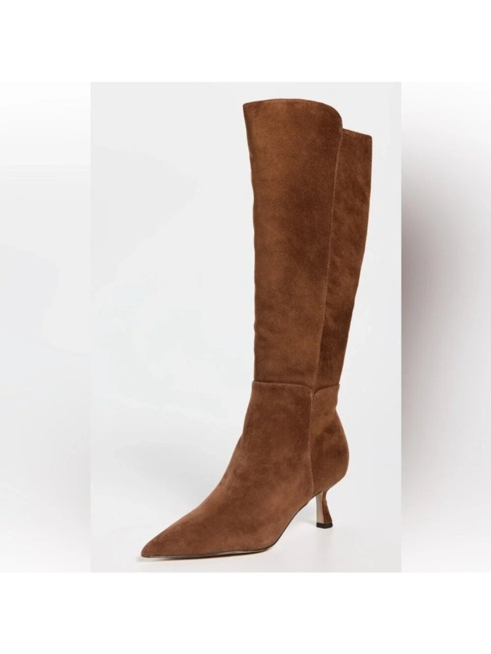 NEW Sam Edelman Taylin Knee High Boots Kitten Heel Minimalist Suede Womens 9